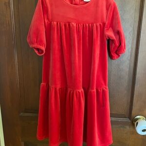 Hannah Andersson Red Velvet Dress